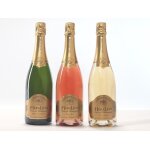Champagne heralion mix slection eclat d'or, ros, vintage - 3 blles