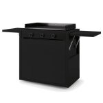 Chariot modern noir 75 forge adour pour plancha Chariot modern noir 75 forge adour pour plancha