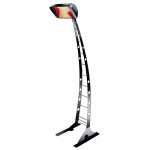 Chauffage electrique sur pied 2000 w heliosa fer forg ipx5 etanche