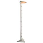 Chauffage electrique sur pied heliosa blanc carrare ipx5 1500 w