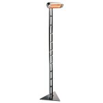 Chauffage electrique sur pied heliosa fer forg ipx5 1500 w etanche