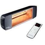 Chauffage heliosa hd 77 radiant 2000w tlcommande radio noir