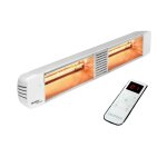 Chauffage heliosa hd 88 radiant 3000w tlcommande radio blanc