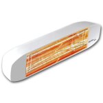 Chauffage infrarouge heliosa hi design 11 blanc carrara 1500w ipx5