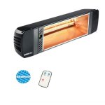 Chauffage infrarouge varma 304 avec t�l�commande 2000 w noir