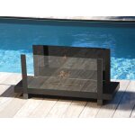 Chemine biothanol cosyflam automatic fire bench axijet bluelite