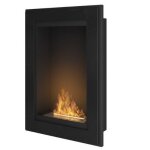 Chemine au biothanol simplefire frame 550 noir avec 1 vitre