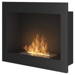 Chemine au biothanol simplefire frame 600 noir avec 1 vitre