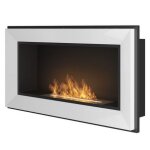 Chemine au biothanol simplefire frame 900 blanc avec 1 vitre