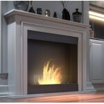 Chemine au biothanol simplefire portal1 blanc avec 1 vitre