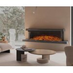 Chemin�e �lectrique lumen 1600 cadre gris anthracite la nordica