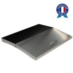 Couvercle tout inox pour plancha gaz 4 feux lagoa Couvercle tout inox pour plancha gaz 4 feux lagoa