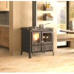 Cuisinire  bois la nordica gardenia steel 9. 5kw