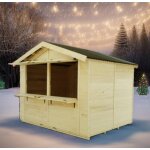 Echoppe marchande en bois d'picea sylva 4x2, 4m habrita 9. 6m2