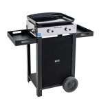 Eno combo chariot et plancha gaz initial 50 2 feux inox