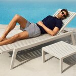 Ensemble de 4 chaises longues spritz vondom bain de soleil