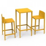 Ensemble spritz table et 2 tabourets vondom hauteur d'assise 66cm Ensemble spritz table et 2 tabourets vondom hauteur d'assise 66cm