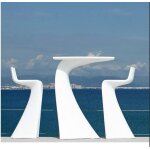 Ensemble wing table et tabourets vondom blanc Ensemble wing table et tabourets vondom blanc