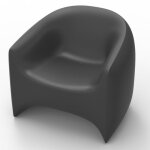 Fauteuil blow vondom anthracite mat