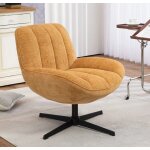 Fauteuil ena tissu safran pivotant veryform Fauteuil ena tissu safran pivotant veryform