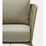 Fauteuil d'extrieur saco en corde et acier vert veryforma