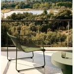 Fauteuil de jardin rina en acier vert et corde verte veryforma