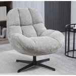 Fauteuil pivotant molo tissu gris veryforma Fauteuil pivotant molo tissu gris veryforma