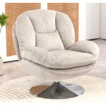 Fauteuil pivotant top tissu velours taupe veryforma Fauteuil pivotant top tissu velours taupe veryforma