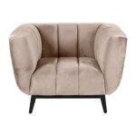 Fauteuil en velours beige marao kosyform Fauteuil en velours beige marao kosyform