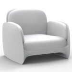 Fauteuil vondom lounge pezzettina blanc mat Fauteuil vondom lounge pezzettina blanc mat