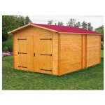 Garage en bois habrita 21m2 en epicea massif Garage en bois habrita 21m2 en epicea massif
