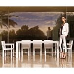 Grande table frame 300 vondom 300x120xh74 blanc