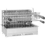 Gril a poser encastrable forge adour inox avec tournebroche Gril a poser encastrable forge adour inox avec tournebroche