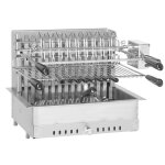 Gril a poser forge adour inox avec tournebroche Gril a poser forge adour inox avec tournebroche