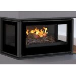 Insert  bois 3 faces vitrs bronpi paris 90 - 3 - c vision 14kw avec