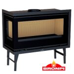 Insert  bois bronpi cairo 110 - d 2 vitres ct gauche vision 15kw