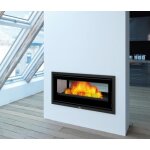 Insert  bois bronpi cairo 90 - d double face vision 14kw avec prise