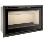 Insert  bois ferlux f - 1100 large 16. 5 kw turbo ventil
