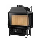 Insert à bois quattro 60 a. caminetti 2 cotés vitrés droit Insert à bois quattro 60 a. caminetti 2 cotés vitrés droit