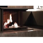 Insert à bois quattro 80 a. caminetti 2 cotés vitrés gauche Insert à bois quattro 80 a. caminetti 2 cotés vitrés gauche
