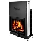 Insert foyer  bois flat 75x60 a. caminetti