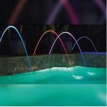 Jet d'eau magicstream de piscine lumineux led effet couleur Jet d'eau magicstream de piscine lumineux led effet couleur