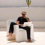 Jut butaca fauteuil vondom blanc Jut butaca fauteuil vondom blanc
