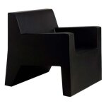 Jut butaca fauteuil vondom noir Jut butaca fauteuil vondom noir