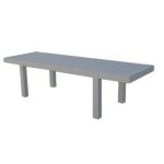 Jut mesa 280 table rectangulaire vondom gris Jut mesa 280 table rectangulaire vondom gris
