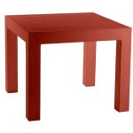 Jut mesa 90 table haute vondom rouge Jut mesa 90 table haute vondom rouge