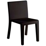 Jut silla chaise vondom noir Jut silla chaise vondom noir