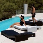 Jut tumbona bain de soleil vondom noir