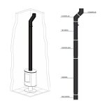 Kit de raccordement conduit de fum�e pour po�les � bois vertical