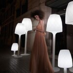 Lampe vases vondom design blanche h70
